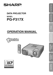 Sharp PG-F317X PG-F317X Operation Manual