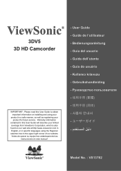 ViewSonic 3DV5 3DV5 User Guide (English)