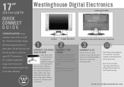 Westinghouse LTV-17V1 Quick Start Guide