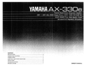 Yamaha AX-330e Owner's Manual