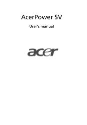 Acer Power SV Power SV User Guide