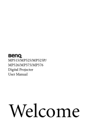 BenQ MP575 DLP Projector User Manual