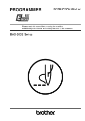 Brother International BAS-326EL Programmer Instruction Manual - English