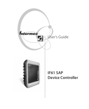 Intermec IF61 IF61 SAP Device Controller User's Guide