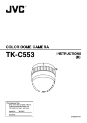 JVC TK-C553U Instruction Manual