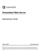 Lexmark MS818 Embedded Web Server Administrator s Guide