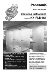 Panasonic KX-FLM651 Laser Fax