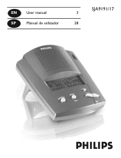 Philips SJA9191 User manual (English)