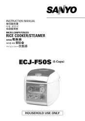 Sanyo ECJ-F50S Owners Manual