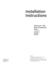 GE PSB9120SFSS Installation Instructions
