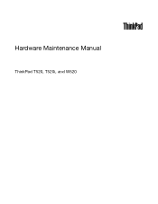 Lenovo ThinkPad W520 Hardware Maintenance Manual