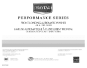Maytag MHWE300VW Use and Care Guide