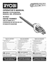 Ryobi RY40620 Operation Manual