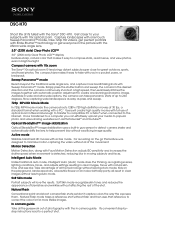 Sony DSC-H70/RBDL Marketing Specifications (Silver model)