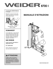 Weider 8700 I Italian Manual