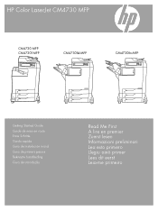 HP Color LaserJet CM4730 HP Color LaserJet CM4730 MFP - Getting Started Guide (multiple language)