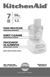 KitchenAid KFP715WH Use & Care Guide