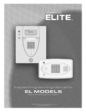 LiftMaster EL2000 EL25-KEYPAD PROGRAMMING Manual