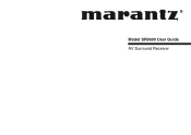 Marantz SR9600 SR9600 User Guide