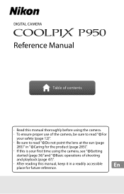 Nikon COOLPIX P950 Reference Manual