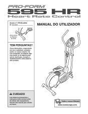 ProForm 595 Hr Portuguese Manual