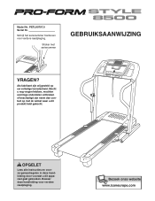 ProForm Style 8500 Treadmill Dutch Manual
