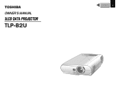 Toshiba TLP-B2U Owners Manual