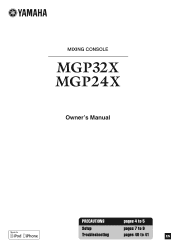 Yamaha MGP24X Owner's Manual