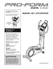 ProForm 325 Cse Elliptical French Manual