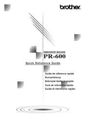Brother International PR-600C Quick Setup Guide - French