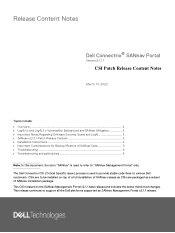 Dell Connectrix DS 6610B SANnav Management Portal 2.1.1.7 CSI Patch Release Content Notes