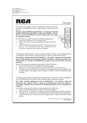 RCA DRC300iH DRC300iH Additional Information Sheet