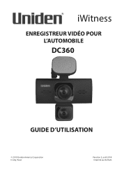 Uniden DC360 French Owner Manual