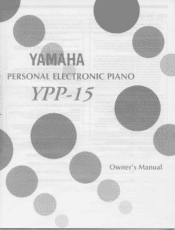 Yamaha YPP-15 Owner's Manual (image)