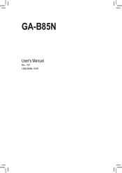 Gigabyte GA-B85N User Manual