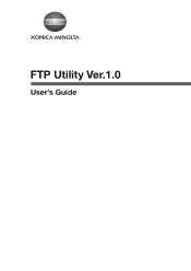 Konica Minolta bizhub 181 FTP Utility User Manual