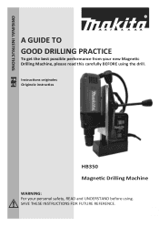 Makita HB350 Instruction Manual