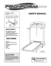 ProForm 620 Treadmill User Manual