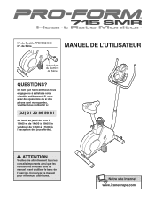 ProForm 715 Smr Bike French Manual
