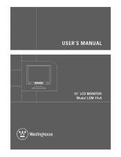Westinghouse LCM-15V5 User Manual