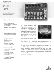Behringer 1002B Product Information Document
