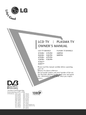LG 37LF65 Owner's Manual
