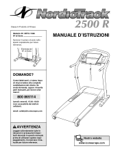 NordicTrack 2500r Treadmill Italian Manual