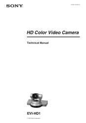 Sony EVI-HD1 Technical Manual