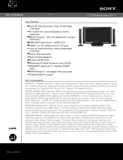 Sony KDL-37N4000 Marketing Specifications