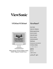 ViewSonic VP201M User Manual