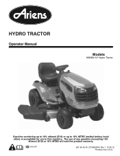 Ariens Lawn Tractor 54 Owners Manual