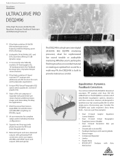 Behringer DEQ2496 Product Information Document