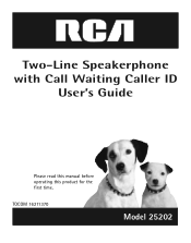 RCA 25202RE3 User Guide