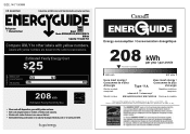 RCA RFR176 Energy Label